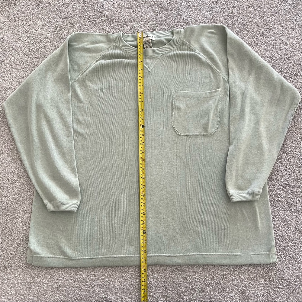 Eddie Bauer Mint Green 100% Cotton Long Sleeve Top size Tall XL - Picture 6 of 8